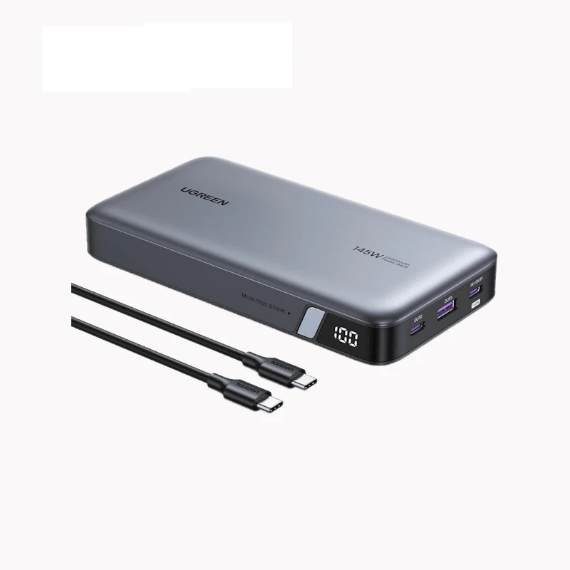 پاور بانک 145 وات سه پورت 25000mAh یوگرین مدل PB205 کد 90597A همراه با کابل USB-C