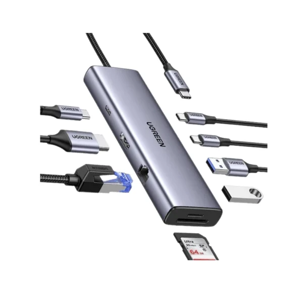 هاب ۶ پورت، ۷ پورت، ۹ پورت و ۱۰ پورت USB-C یوگرین مدل CM498