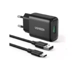 شارژر دیواری ۱۸ وات با پورت USB-A QC 3.0 یوگرین مدل CD122 70273
