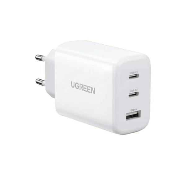 شارژر دیواری ۶۵ وات با دو پورت USB-C و یک پورت USB-A یوگرین مدل CD275